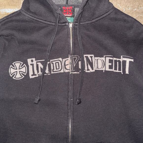 Y2K Independent Truck Company Expedition Series Thermal Zip Hoodie - Picture 2 of 5